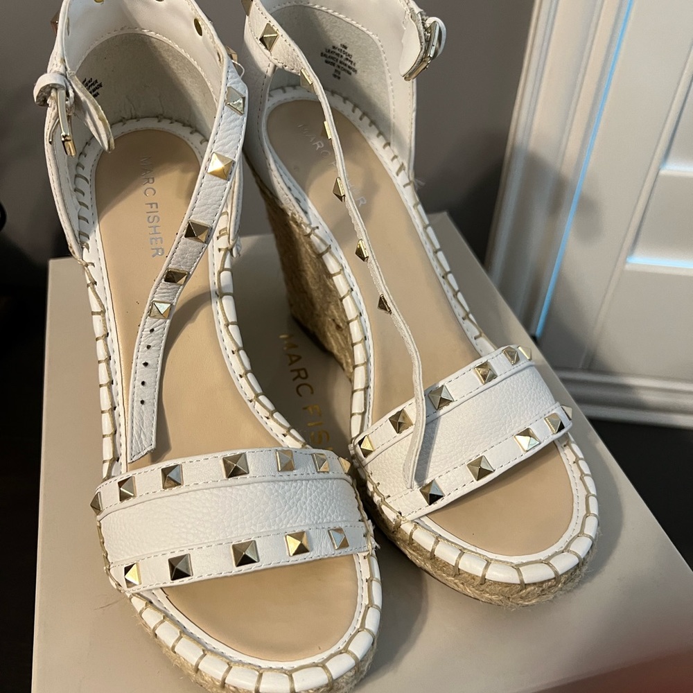 Mark Fisher studded espadrille wedge